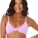 Roxy Women's Love Knot Bikini Top UPF 50+, Quick-Dry, Removable Pads, Swimsuit Top, Surf & Beachwear (Pink), XS