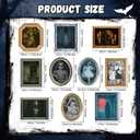 Halloween Decorations Indoor Scary Wall Decor, 10Piece Poster Creepy Frames Portraits Pictures, Gothic Decor Horror Castle Haunted House Mansion Decor Decoration Party Supplies