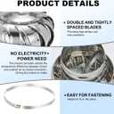 PATIKIL 7.9 Inch Exhaust Cap Roof Flue Vent Stainless Steel Roof Vent Wind Turbine Cap Cover Round Rotation Flue Vent for Outside Chimney Cover Flue Caps
