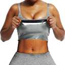 Waist Trainer Trimmer Sweat Belt Band for Women Lower Belly Fat Sauna Slimming Belt Suit Workout (Small, Sliver)