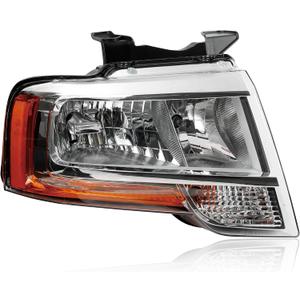 Chrome Headlights Compatible with 2015-2017 Ford Expedition XL,XLT