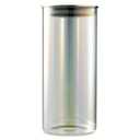 Core Kitchen Stainless Steel & Glass Iridescent Storage Jars, 44oz