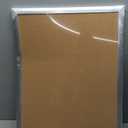 U Brands Cork Bulletin Board, 24" x 18", Silver Aluminum Frame, Industrial Grade Pinning Surface