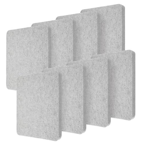 Amylove 8 Pcs Needle Felting Pad Needled Felting Mat Wool Supplies Thick Firm Base Woolen Block for Beginners Crochet Knitting Projects Kit Tool, Gray (8 x 10 x 1 Inch)