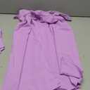 blibean Tween Girls Summer Dresses Kid Short Sleeve Lace Mesh Belted Flower Dress 2025 Party Semi Formal Elegant Fancy Wedding Gust Outfit Solid Casual Dressy Flare Clothes Size 3 Year Purple