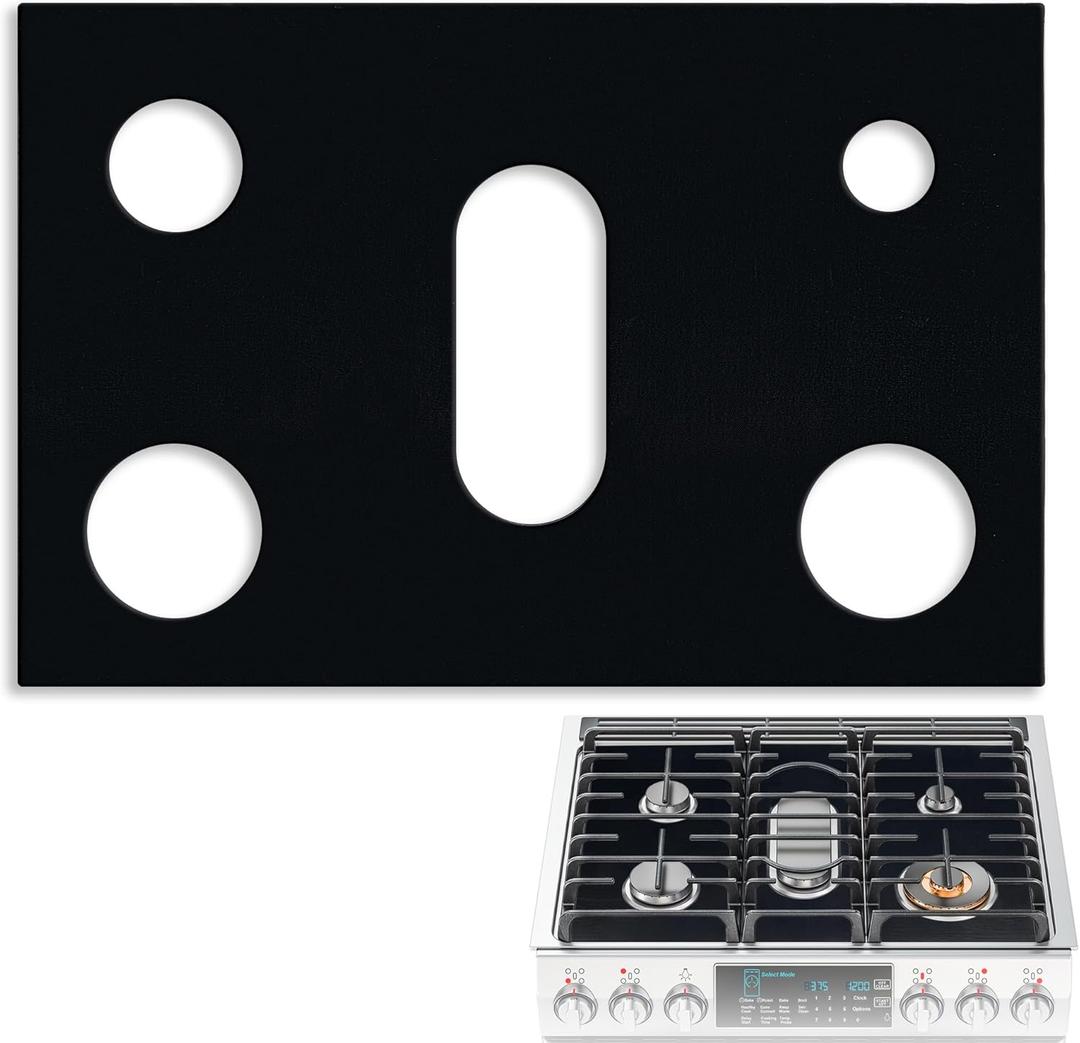 Stove Top Covers for Gas Burners, Gas Stove Burner Liners for Samsung Stove Guard Stove Top Protector, Non-Stick and Washable, for Kitchen Cooking, Reusable