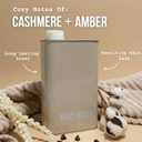 Mozi Wash Laundry Detergent Liquid, Cozy Cashmere- Amber & Floral, 50+ Loads, Concentrated, Non toxic, Plant Based Enzyme Cleaners, Long Lasting Luxury Clean, 32 oz Recyclable Bottle
