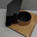 Hon&Guan 6 Inch Removable Roof Vents Roof Dryer Vent Cap for Houses Galvanized Steel 6 Inch Exhaust Vent for Ventilation System-with Damper, Black.