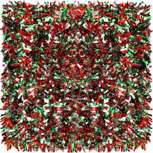 39.4 Feet Christmas Tinsel Garland Metallic Twist Shiny Hanging Garland Ornaments for Christmas Tree Party Supplies Indoor and Outdoor Decoration(Colorful)