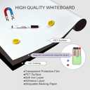 Removable Whiteboard Adhesive Contact Paper, 48×24" Magnetic Roll