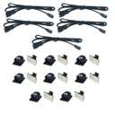 Litever 20 Inches Extension Cable 22 awg, Male to Female, ONLY Under Cabinet Lighting Kit LL-013 Series. 16 Cable Tiers Included (5-Pack-20 Inches)