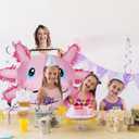 Axolotl Inflatable Costume Halloween Blow Up Costume adult axolotl costume for Holiday Party Cosplay Pink (Pink)