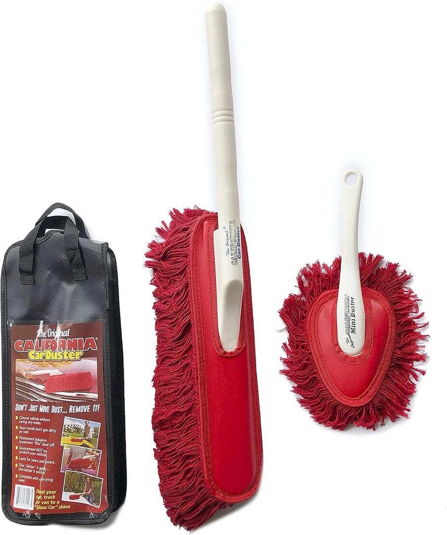 California Car Duster Auto Detailing Combo Kit with Plastic Handle 73556