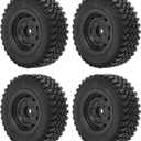4PCS Plastic Rubber Tire Wheel Tyre Spare Parts Fit for RC Model Cars