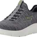 Skechers Men's Go Walk Flex Sneaker (8, Gray/Lime)