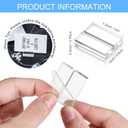 Yalikop Acrylic Place Card Holders 1.2 Inch Name Card Holder Stands Clear Table Number Stands Wedding Sign Holders Display Stand for Table Wedding Photos Office Menu Meeting(100 Pieces)