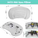 6472-966 Spas Replacement Pillow Compatible for Sundance 780 Series Spas (2007-2017) Replace 6455-469- Comfortable and Durable Pillow (2Pack)