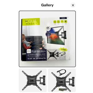 Equa Mount Full Motion Tilting TV Wall Mount for 22" to 50" TVs - Small TV Mount