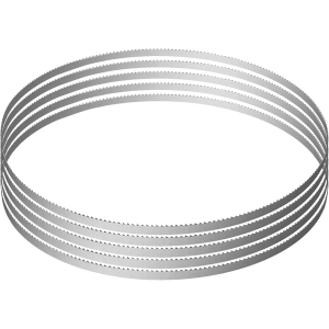 VEVOR Band Saw Blade, 65x0.6x0.02 inch, 5 PCS/Pack Meat Bandsaw Blades for Replacement, 65Mn Carbon Steel Blade, 3 TPI Meat Cutting Blade Wrapped by Rust-Proof Paper, for Commercial Bone Saw Machines