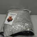 CABZOON Dog Car Seat for Small/Medium Dogs Up to 35lbs,Elevated Cushion Fits in Front/Back Seat,Travel Safety Per Car Bed with Washable Removable Cover, Storage 2 Pockets BlackGrey