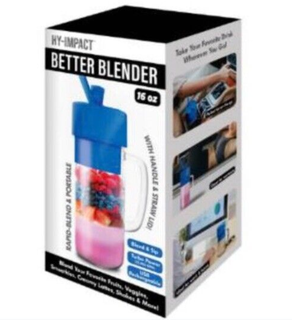 Better Blender Turbo Power USB Rechargeable 16 Oz