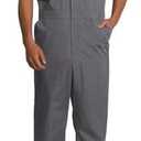 HISEA Coveralls for Men Short Sleeve, Mens Lightweight Mechanic Work Jumpsuit with Pockets, Stain & Wrinkle Resistant, Medium