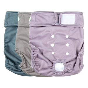 wegreeco Washable Reusable Premium Dog Diapers, Pack of 3, Small Dog Puppy & Doggy Diapers Female, Dog Period Panties Diapers Female in Heat Large