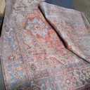 Loloi Loren Collection LQ-15 Terracotta/Sky 8'-4" x 11'-6" Area Rug