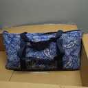 American Mahjong Game Set, 166 Blue Tiles (1.2), 4 All-in-One Color Rack/Pushers & Drawstring Bag, Complete Mahjong Sets with Blue Printed Carrying Bag and Mahjong Tile Set Accessories