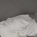 Bottom Fitted Sheet, 1000-Thread-Count Egyptian Cotton Single Fitted Sheet Only, Deep Pockets California King Fitted Sheet, Fits Upto 10-Inches Mattress - White