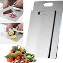 Titanium Cutting Board - Titanium Cutting Boards for Kitchen, Easy to Clean and Will Not Absorb Odors, Ideal for Chopping/Meat Cutting (2pcs)
