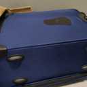 SWISSGEAR Sion Softside Expandable Spinner Luggage Durable Lightweight Travel Suitcase, Blue, Carry-On 21-Inch