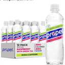Propel Energy Boost Zero Calorie Flavored Water With Electrolytes and Caffeine, Raspberry Green Tea And Blueberry Acai , 16.9 fl oz Bottles (24PCS, Pack Of 2), BB Date: 02/27/2026