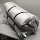 Memory Foam Camping Mattress Pad 3 Inch Thick, Portable Sleeping Pad with Waterproof Cover, Portable Roll Up Cot Mattress Pad Floor Mat for Travel Truck Bed Tent