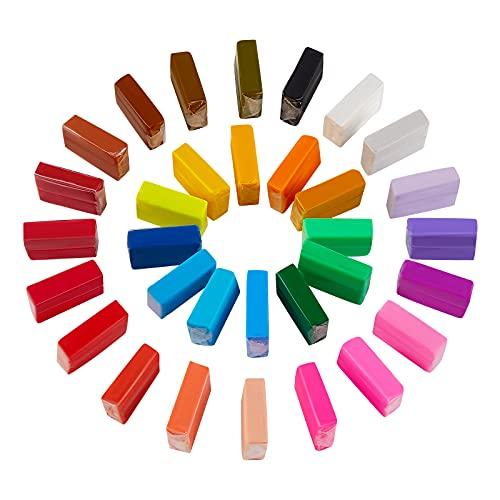 CiaraQ Small Modeling Clay Set, 32 Colors Safe & Non-Toxic Oven Bake Polymer Clay Starter Kit for Kids/Beginners Pack of 2