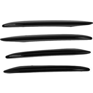 4PCS Front Corner Mesh Grill Car Side Air Vent Fog Lights Exterior Cover Trims Replacement for Benz E-Class W213 AMG Line Universal 2016-2020, Black