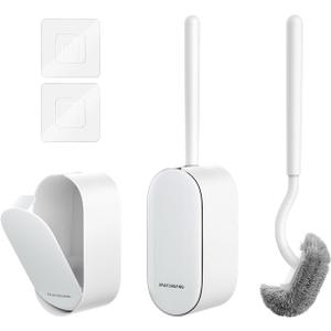 Bathroom Toilet Brush, OSCIOSS Toilet Cleaner Brush [2 Pack] with Ergonomic Design, Compact Size, Durable Bristles, Wall Mounted RV Toilet Brush for Bathroom Cleaning