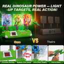 Toys for Boys Age 3-12, 3 Dinosaur-Themed & 3 Dino Flashing Lights & Dino Claw Launcher, Kid Toys, Fun Auto Reset Electronic Scoring Game with Sounds,3 4 5 6 7 8 9 10 11 12 Year Old Boy Birthday Gifts