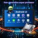 Car Stereo Radio Upgrade for Ford Escape 2013 2014 2015 2016, 9" IPS Touchscreen Android 13 Car Radio with Wireless CarPlay Android Auto GPS Navigation WiFi Bluetooth SWC DSP Backup Camera Mic
