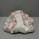 Aimiray Women's Cropped Floral Puffer Jacket Cardigan Printed Lightweight Open Front Padded Quilted Coats Medium