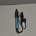 Farery Mini Thermal Brush 3 Temperature Adjustable, 3/4 Inch Travel Curling Iron for Short Hair, Heated Round Brush for Touch-ups and Small Curls, Lightweight Curling Wand for Thin Hair, Dual Voltage (Blue)