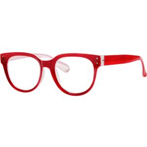 Eyekepper Oversize Reading Glasses Women Stylish Readers - Red +2.50