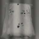 2 x Halloween Pillow Covers 18x18 inch Set of 2 White Cat Ghost Throw Pillow Cases Soft Plush Faux Fur Wool Couch Cushion Case for Home Decor Chair Sofa Bedroom Living Room (Cat Ghost)