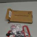 Wellmax 2-Pack 5/8" x 4-1/2" Steel Hitch Pin with 4pcs 3" R Clip, Clevis Pin Hitch with Rubber-Coated Handle, Red Color
