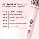 K&K 1.5 Inch Red Light Therapy Infrared Bounce Brush, Heated Thermal Round Brush with Negative Ion Technology, Multiple Heat Settings for Blowout Look with Hair Care Oil, Temperture Contronal