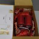 CT CRAFT LLC Red Snowflake Christmas Tree Topper Bow 11" with 4 Ribbon Streamers x 3 Yards Long Each for Holidy Elegant Fancy Home Décor Indoor