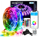 DAYBETTER Led Strip Lights Smart with App Control Remote, 2835 RGB for Bedroom, Music Sync Color Changing for Room Party 200 ft (2 Rolls of 100 ft)