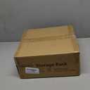 SWTYMIKI 3PCS Closet Organizers and Storage - Stackable Closet Basket with Wood Top Shelf, Clothes Storage Shelves, Clothes Drawer Bins for Wardrobe, Bedroom, Entryway, Black