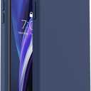 Vooii for iPhone SE Case 2022/3rd/2020,iPhone 8/7 Case, Upgraded Liquid Silicone with [Flat Edges] [Camera Protection] [Soft Anti-Scratch Microfiber Lining] Phone Case for iPhone SE - Navy Blue
