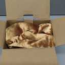 MIULEE Dark Gold Velvet Throw Pillow Covers 22x22 Soft Decorative Solid Square Cushion Cases Pack of 2 Modern Luxury Home Decor for Couch, Sofa, Bedroom